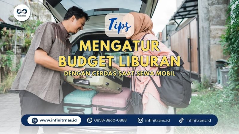 Keluarga memuat barang ke dalam mobil sewa sebelum perjalanan liburan